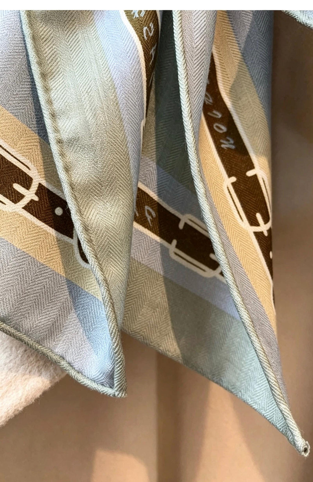 Silk Wool Scarf 35"x35" 88x88cm, Creamy Dust Blue Pony Silk Wool Square Scarf, Multifunctional Soft Shawl Wrap, Gift for Her