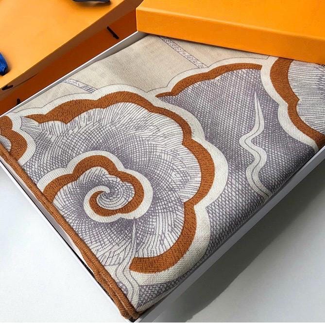 Silk Wool Scarf 53"x53" 135x135cm, Elegant Intellectual Silk Wool Square Scarf Shawl, 2-in-1 Warm Office Wrap, Gift for Her