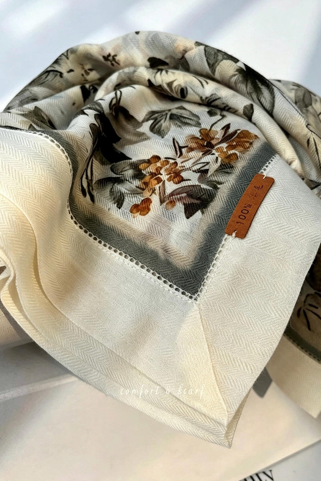 100% Australian Wool Scarf 37"x37" 95x95cm, Chinese Vintage Hollow Out Wool Square Scarf Shawl, Oriental Cutout Wrap