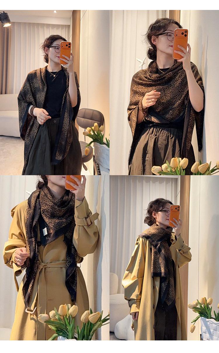 Silk Wool Scarf 54"x54" 138x138cm, Caramel Maillard Old Money Mulberry Silk Square Scarf Large Shawl Winter Warm Wrap Gift for Her