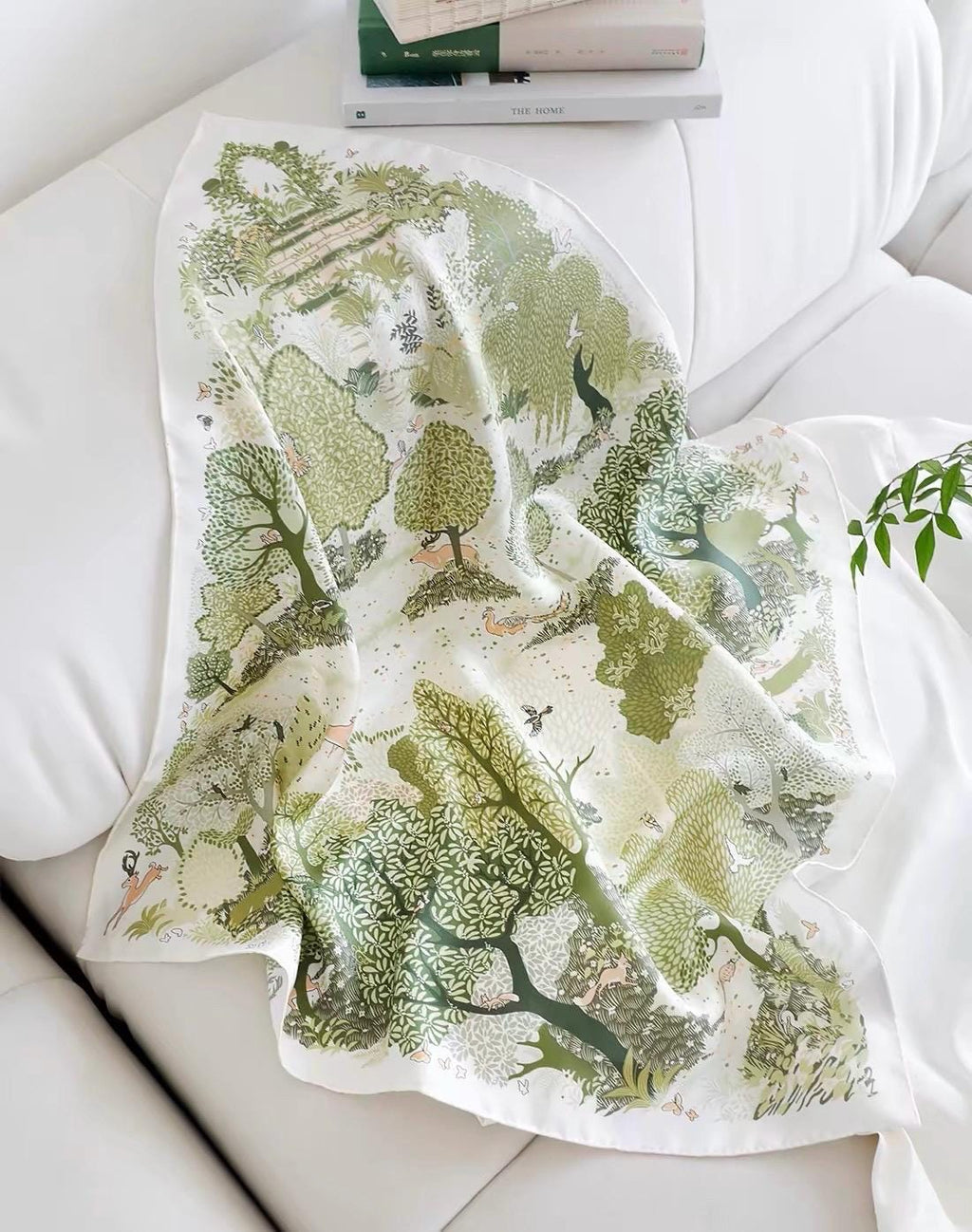100% Mulberry Silk Scarf 26"x26" 65x65CM Sage Green Silk Crepe de Chine Scarf Spring Summer Hair Neck Scarf Luxury Elegant Head Scarf