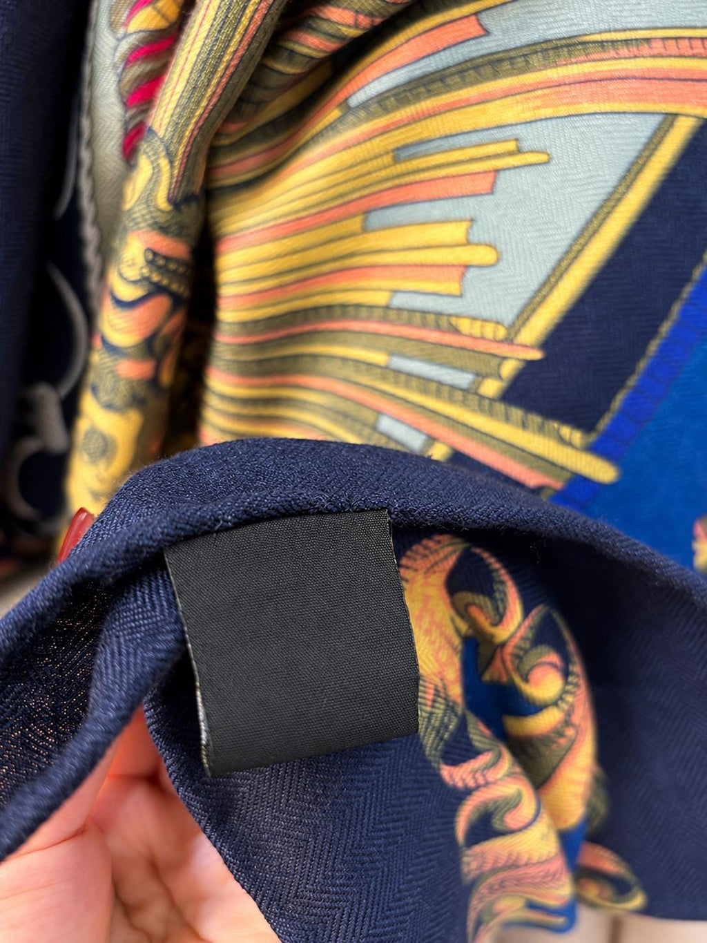 Silk Wool Scarf 53”x53” 135x135cm, Royal Blue French Court Inspired Square Scarf, Luxury Winter Shawl, Women’s Warm Wrap